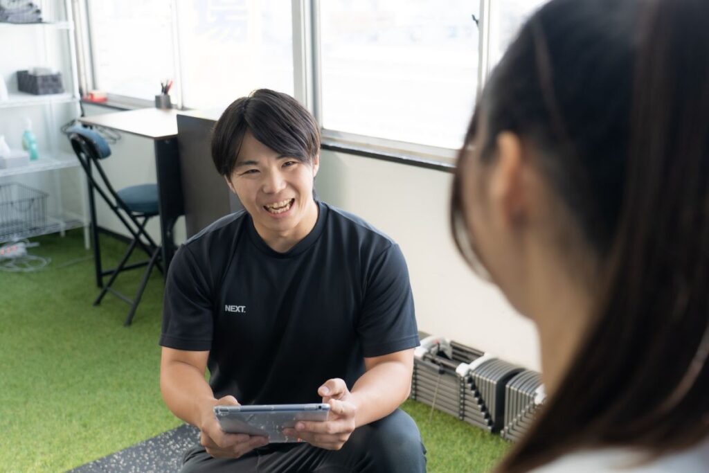 カウンセリングしている様子